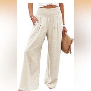 Linen Wide Leg Pants